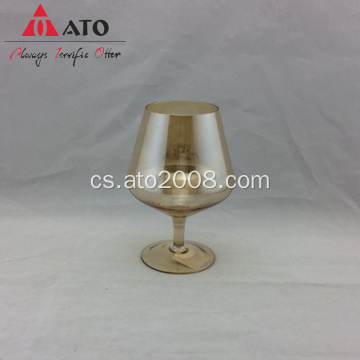 Amber Crystal Brandy Glass Cup Household Cup